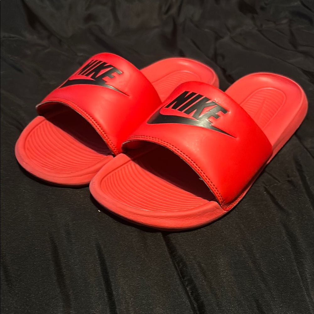 Nike Red Slide Sandals